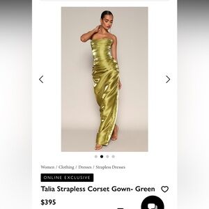 Talia strapless corset gown